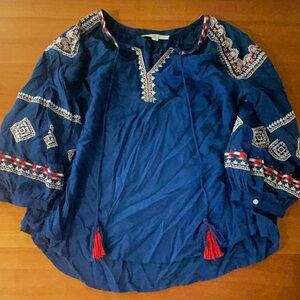 Loft blue top, size small
